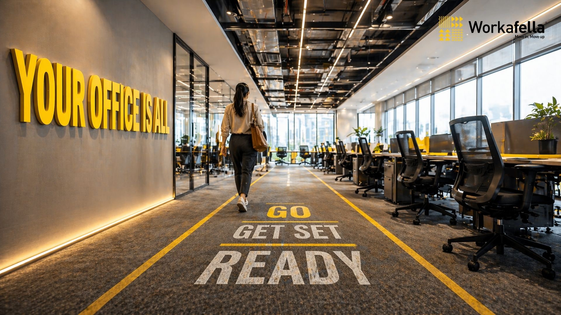 Find flexible office space for rent in HITEC City at Workafella Western Aqua 